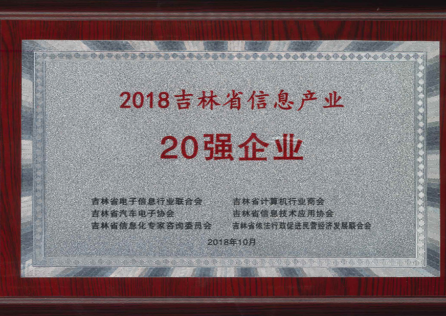 吉林省信息产业20强单位